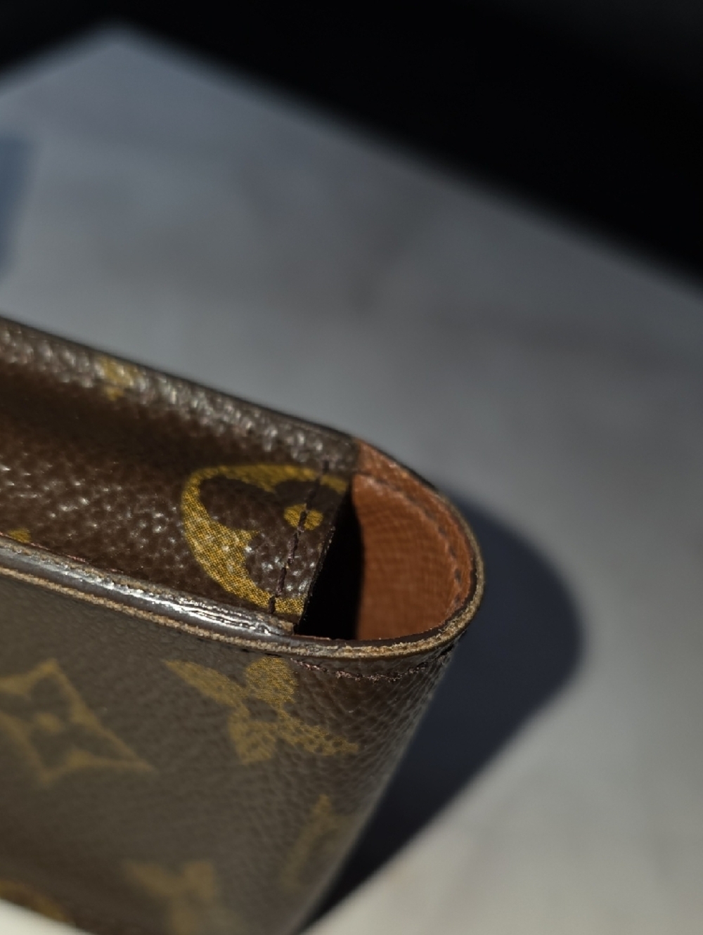 Vintage Louis Vuitton Brown Monogram Canvas Cigarette Pouch - Picture 7 of 12